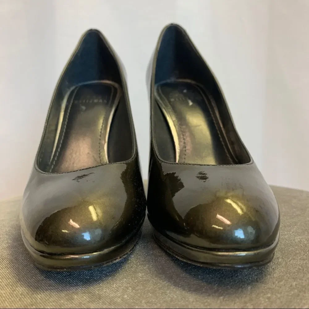 Stuart Weitzman Patent Leather Pumps green Sz 6